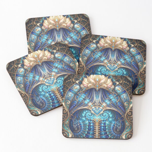 Item preview, Abstract Fractal with Floral Crown designed and sold by Frackxion.