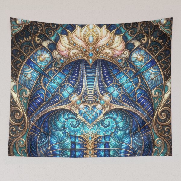 Item preview, Abstract Fractal with Floral Crown designed and sold by Frackxion.