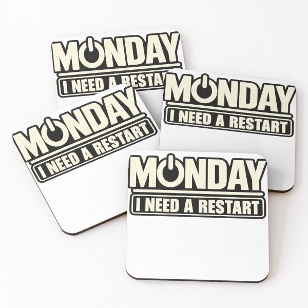 Item preview, Monday I Need A Restart Funny Work Burnout Tech Humor designed and sold by KerOo1.