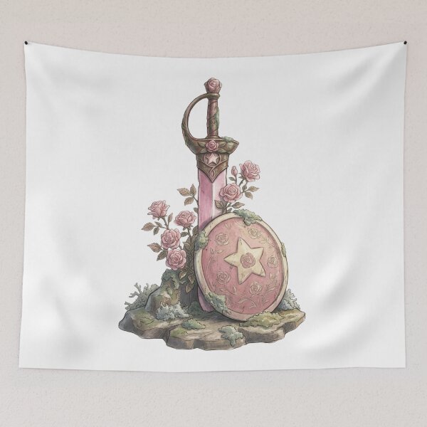 Item preview, Rose Quartz's Legacy: Lost Sword and Shield (Steven Universe Nostalgia Art) designed and sold by 0Zetgest.