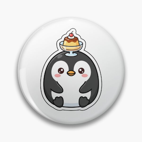 Item preview, Caramel Pudding Penguin - Sweet Dessert Animal Sticker designed and sold by SimpleP.