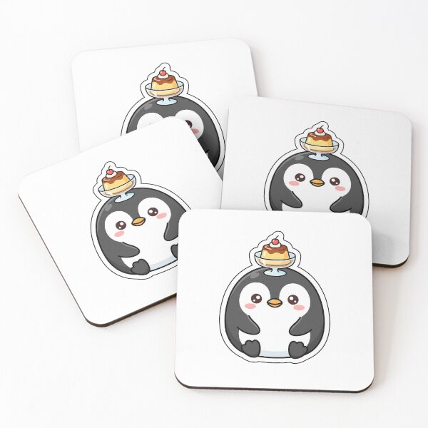 Item preview, Caramel Pudding Penguin - Sweet Dessert Animal Sticker designed and sold by SimpleP.