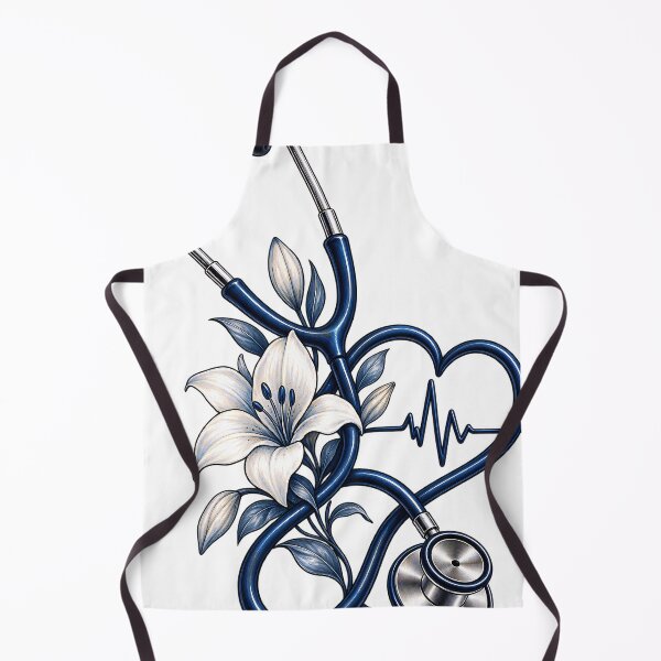 Item preview, Stethoscope Heart Floral Medical Art designed and sold by AhmedAwny7.