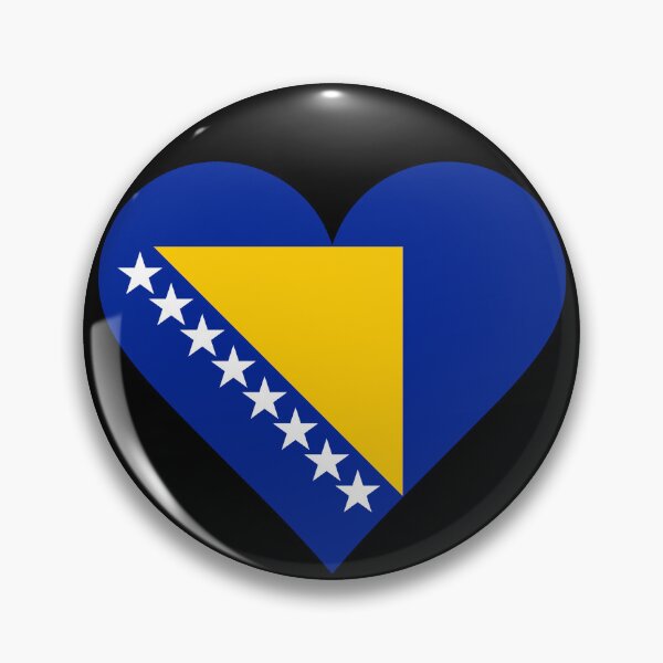 Item preview, Bosnia and Herzegovina Heart Flag Graphic designed and sold by NTGUILTY.