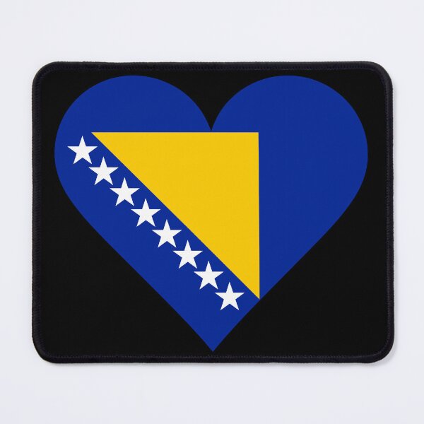 Item preview, Bosnia and Herzegovina Heart Flag Graphic designed and sold by NTGUILTY.