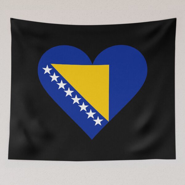 Item preview, Bosnia and Herzegovina Heart Flag Graphic designed and sold by NTGUILTY.