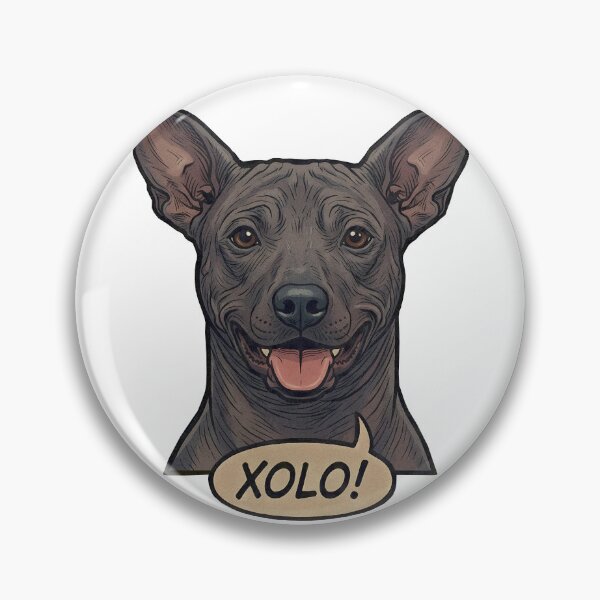 Item preview, Xolo Retro Vintage Comic Art – Cute Aztec Xoloitzcuintli designed and sold by Pfotenfaden.
