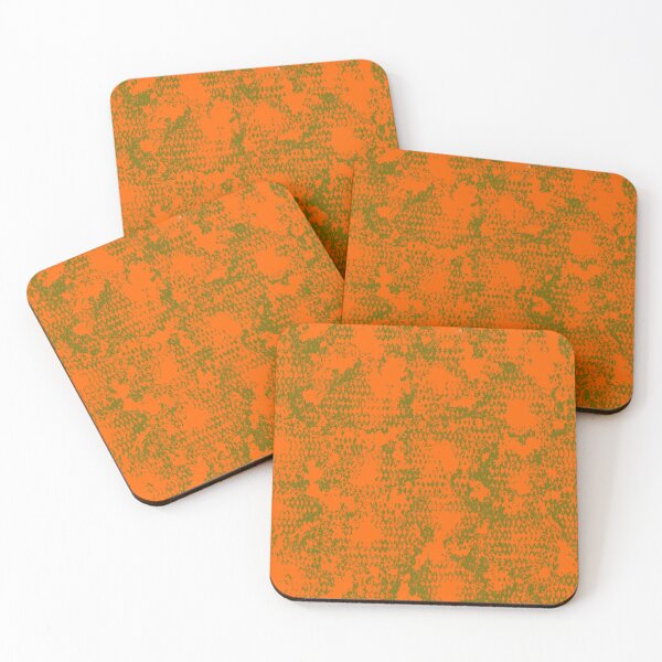 Item preview, Modern Distressed Python Print Pattern | Orange & Yellow designed and sold by Frohyou.