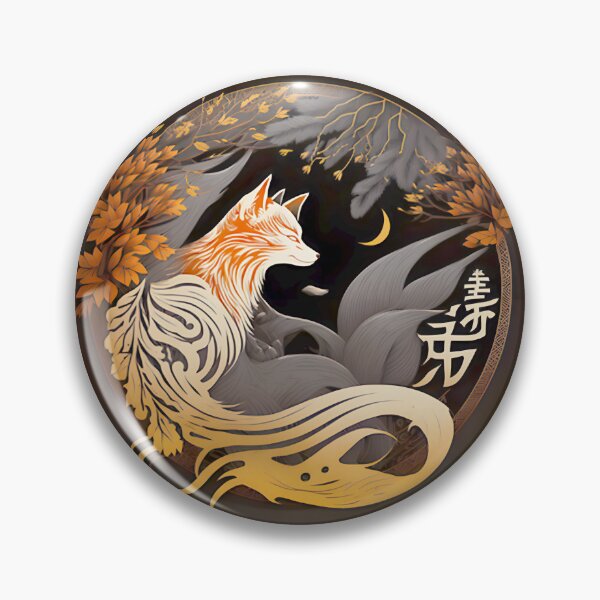 Item preview, Kitsune Japanese Art PERFECT GIFT FOR YOU AND FRIENDS designed and sold by Geraldo Gonzalez.