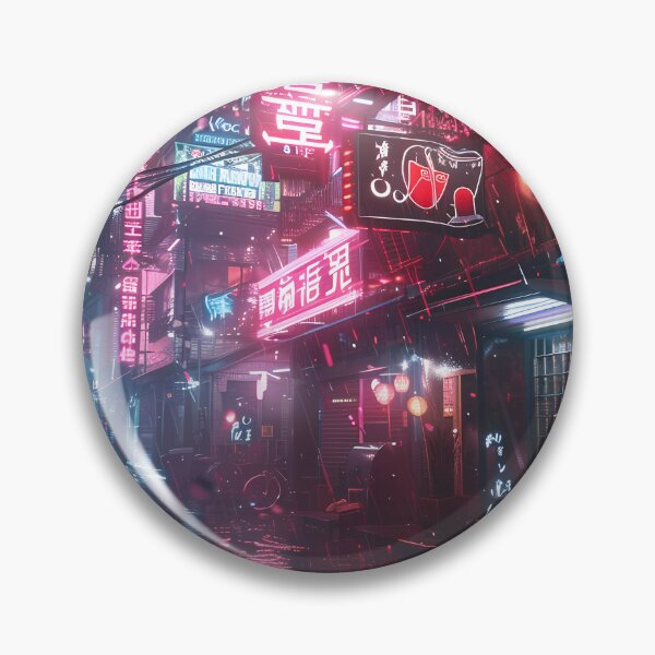 Item preview, Cinematic cyberpunk cityscape: neon lights in the rain designed and sold by Artdavesalzburg.