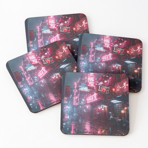 Item preview, Cinematic cyberpunk cityscape: neon lights in the rain designed and sold by Artdavesalzburg.