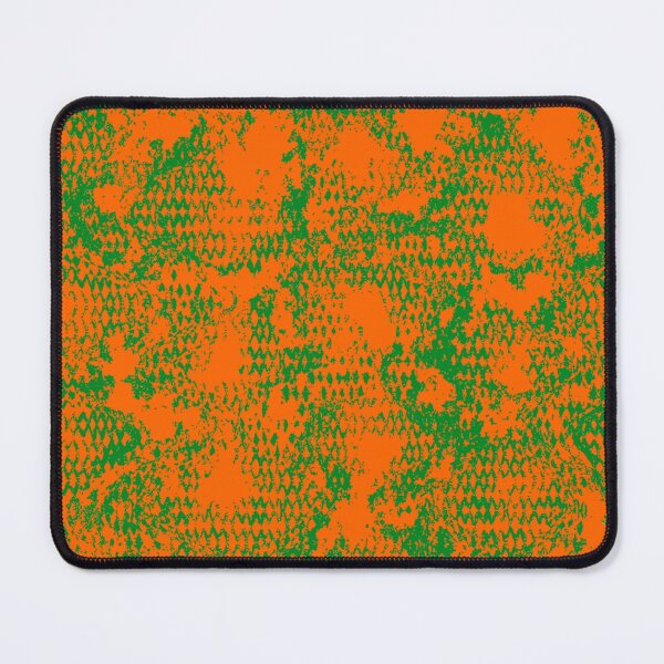 Item preview, Modern Distressed Python Print Pattern | Orange & Green designed and sold by Frohyou.