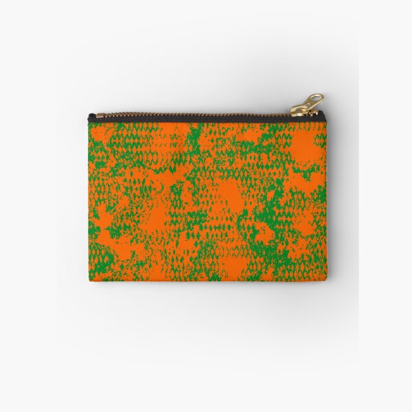 Item preview, Modern Distressed Python Print Pattern | Orange & Green designed and sold by Frohyou.