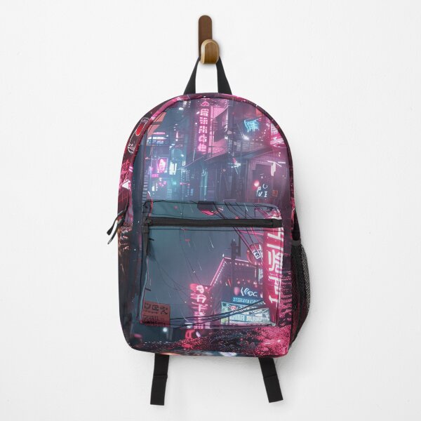 Item preview, Cinematic cyberpunk cityscape: neon lights in the rain designed and sold by Artdavesalzburg.