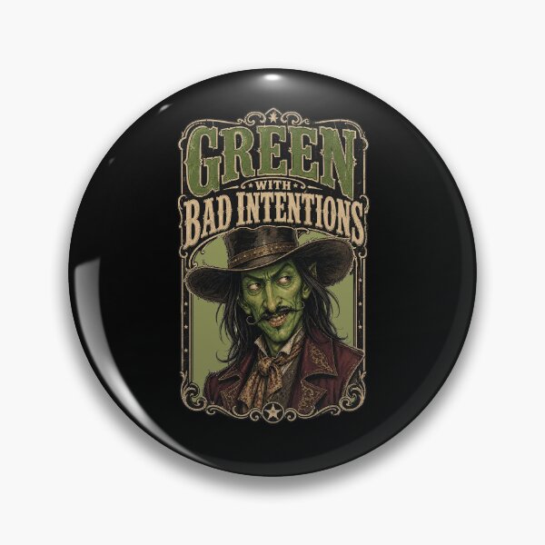 Item preview, Green With Bad Intentions Vintage Western Outlaw designed and sold by Wilcox PhotoArt.
