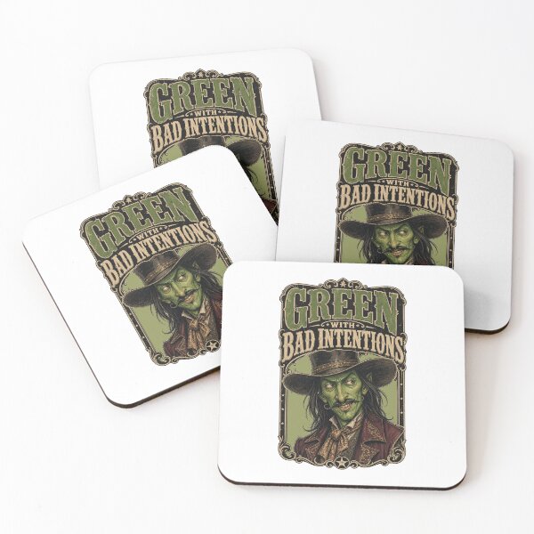 Item preview, Green With Bad Intentions Vintage Western Outlaw designed and sold by Wilcox PhotoArt.