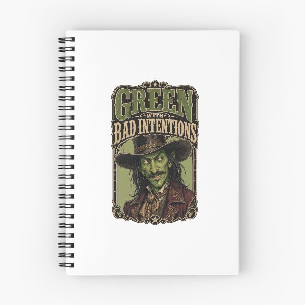 Item preview, Green With Bad Intentions Vintage Western Outlaw designed and sold by Wilcox PhotoArt.