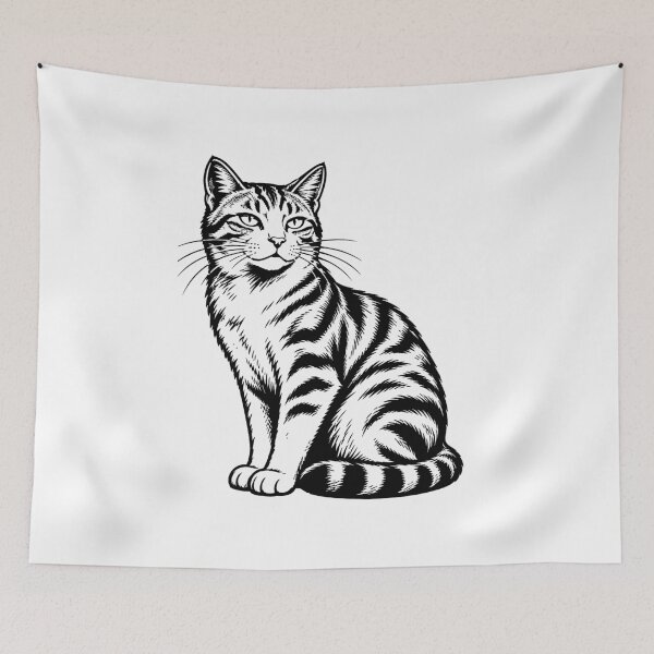 Item preview, Cat black and white designed and sold by Hadrion.