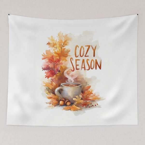 Item preview, Cozy Season – Autumn Tea Watercolor designed and sold by Helenaphotoart.