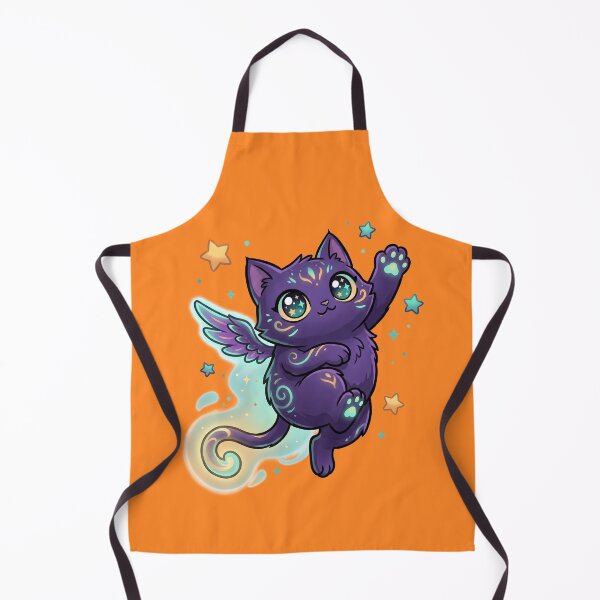Item preview, Magical Winged Purple Cat Illustration designed and sold by aikdreams.