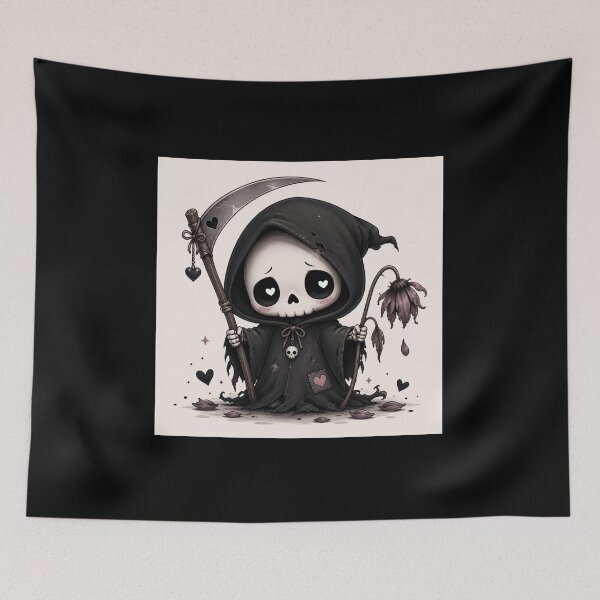 Item preview, Sad Heart Patch Reaper Art designed and sold by Porculation452.