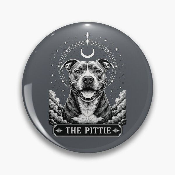 Artikelvorschau, Himmlisches Pittie-Tarot für Pitbull-Liebhaber entworfen und verkauft von POD DYNASTY | Original Print On Demand T-Shirt Graphics.
