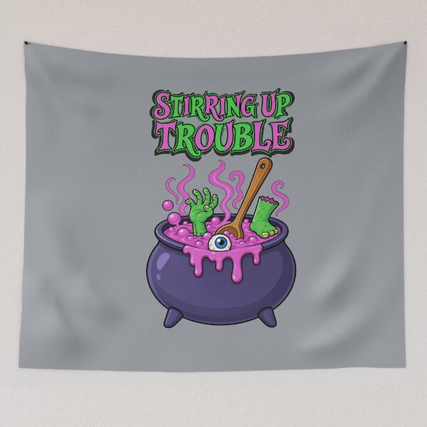 Item preview, Stirring Up Trouble – Funny Witch Cauldron designed and sold by Aimetoi.
