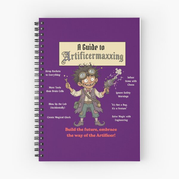 Item preview, A Guide to Artificermaxxing (Dark Edition) - DND RPG Meme designed and sold by Dice_Goblin_Studio.