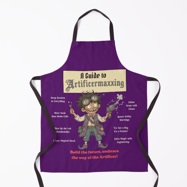 Item preview, A Guide to Artificermaxxing (Dark Edition) - DND RPG Meme designed and sold by Dice_Goblin_Studio.