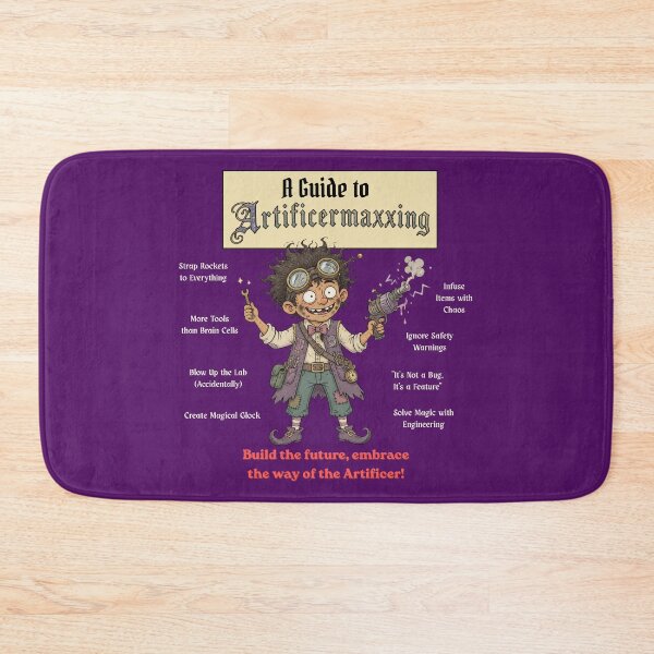 Item preview, A Guide to Artificermaxxing (Dark Edition) - DND RPG Meme designed and sold by Dice_Goblin_Studio.