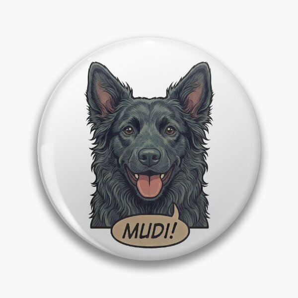 Item preview, Mudi Retro Vintage Comic Art – Cute Hungarian Sheepdog designed and sold by Pfotenfaden.