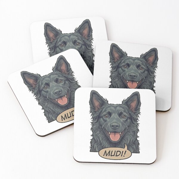 Item preview, Mudi Retro Vintage Comic Art – Cute Hungarian Sheepdog designed and sold by Pfotenfaden.