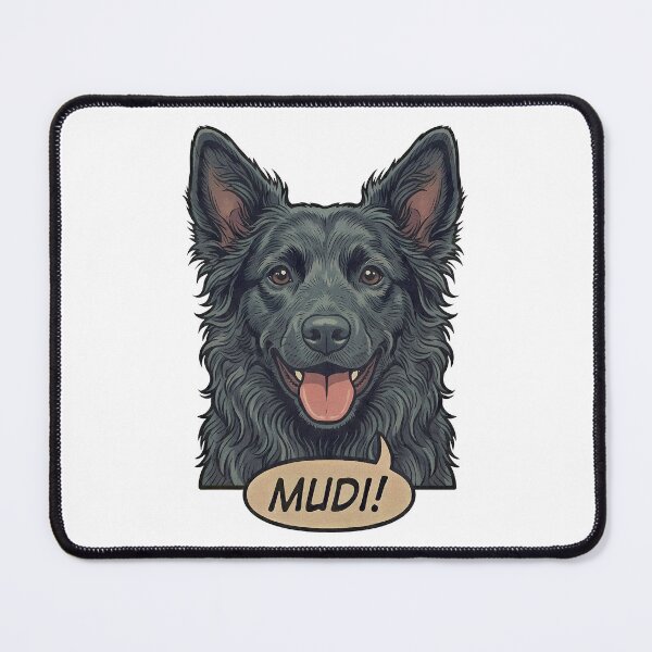 Item preview, Mudi Retro Vintage Comic Art – Cute Hungarian Sheepdog designed and sold by Pfotenfaden.