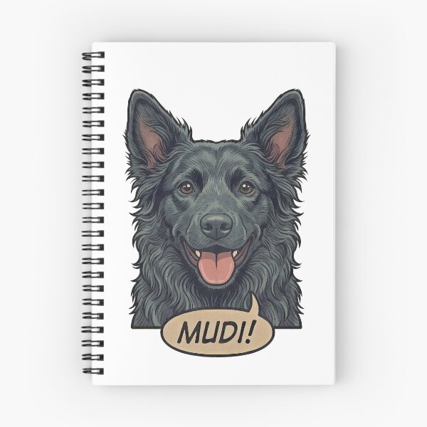 Item preview, Mudi Retro Vintage Comic Art – Cute Hungarian Sheepdog designed and sold by Pfotenfaden.