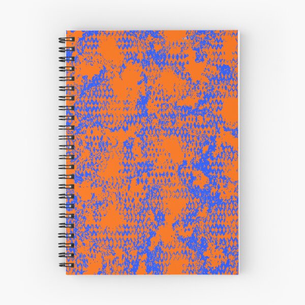 Item preview, Modern Distressed Python Print Pattern | Orange & Blue designed and sold by Frohyou.