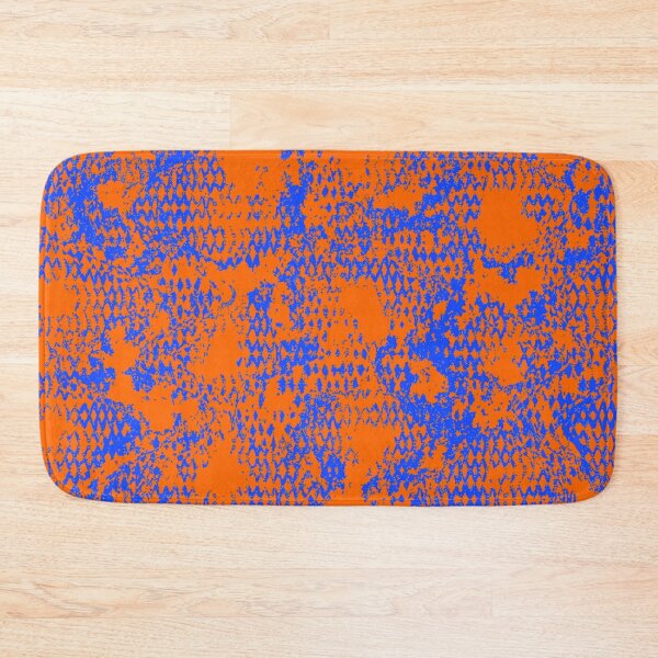 Item preview, Modern Distressed Python Print Pattern | Orange & Blue designed and sold by Frohyou.