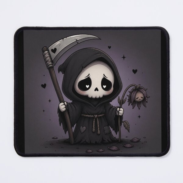 Item preview, Chibi Grim Reaper Dead Rose Illustration designed and sold by Porculation452.