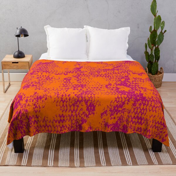 Item preview, Modern Distressed Python Print Pattern | Orange & Pink designed and sold by Frohyou.