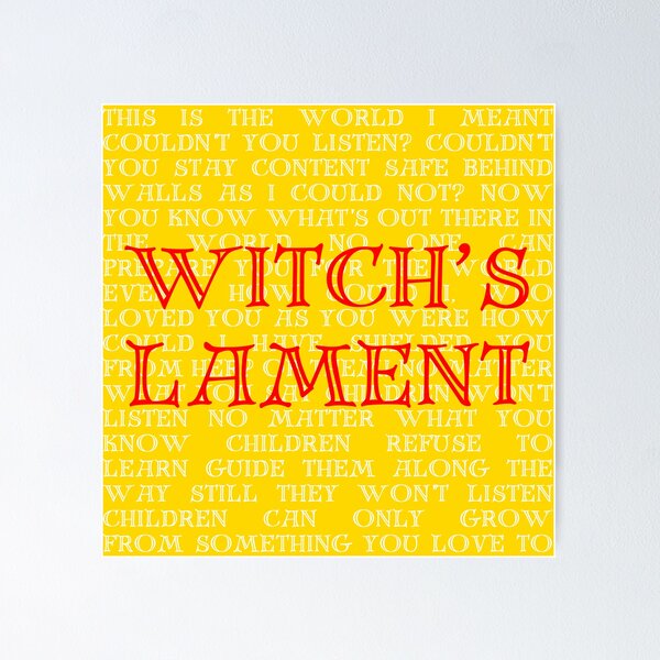 Item preview, Into the woods Lyrics designed and sold by broadwaygirl142.