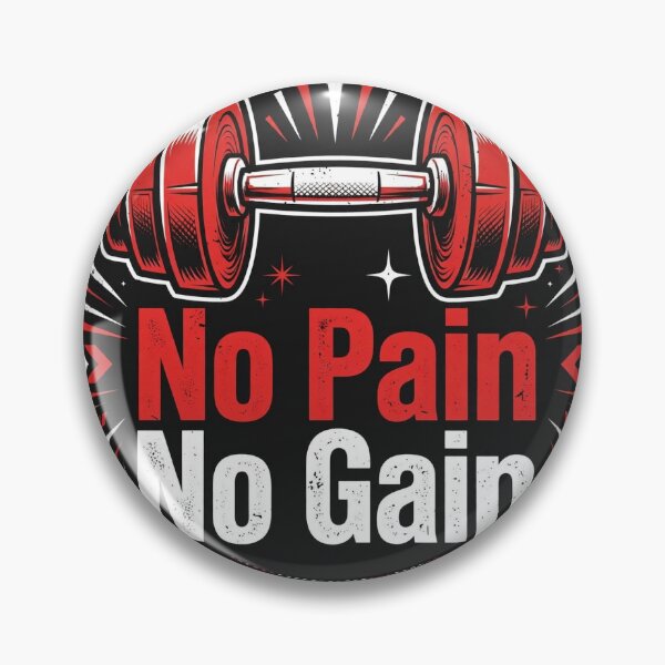 Item preview, No Pain No Gain | Gym Fitness Quote T-Shirt designed and sold by Softlife by Harvir.