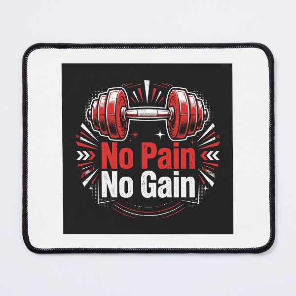 Item preview, No Pain No Gain | Gym Fitness Quote T-Shirt designed and sold by Softlife by Harvir.