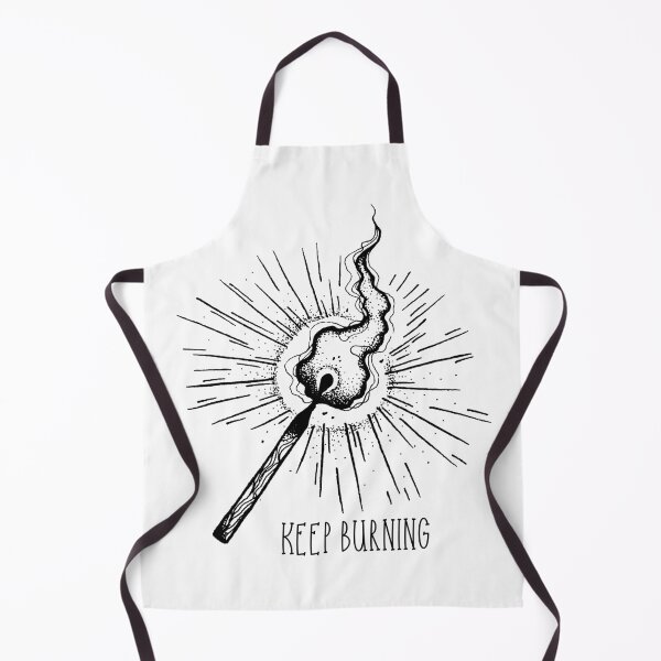 Item preview, Keep Burning Matchstick – Motivational Dark Minimalist Quote Design designed and sold by witchlingart.