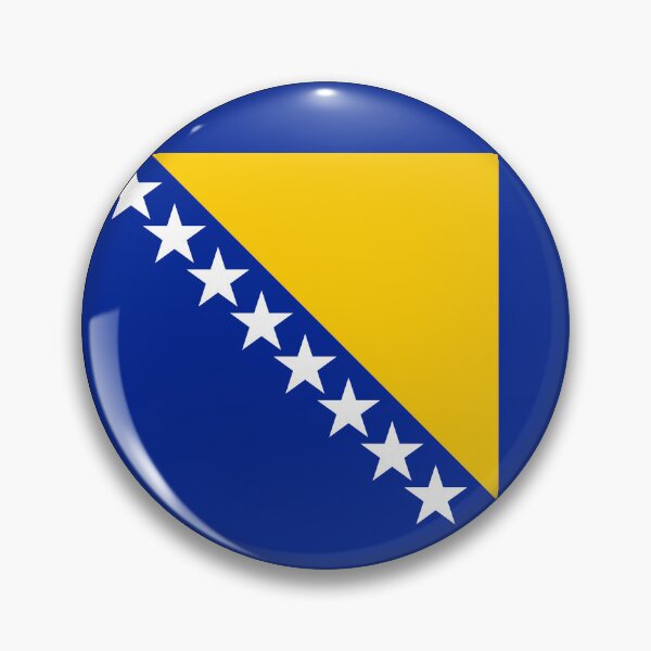 Item preview, Round Bosnia and Herzegovina Flag Icon | Circular Bosnian Flag Button Element designed and sold by NTGUILTY.