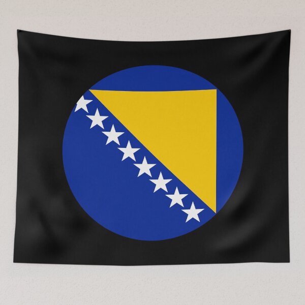 Item preview, Round Bosnia and Herzegovina Flag Icon | Circular Bosnian Flag Button Element designed and sold by NTGUILTY.