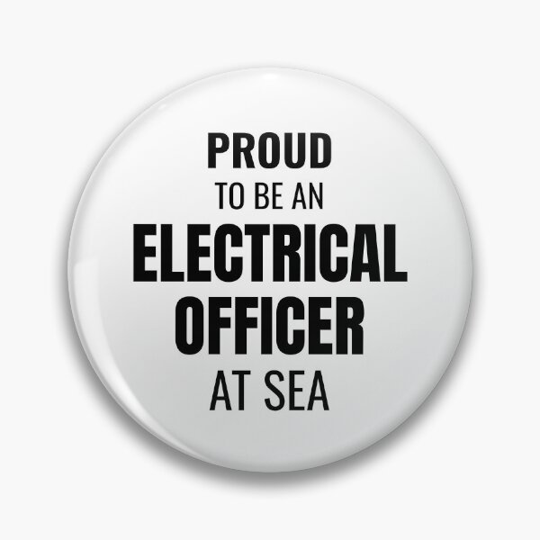 Item preview, Proud to be an Electrical Officer at Sea (Black) designed and sold by ShipCrewNation.