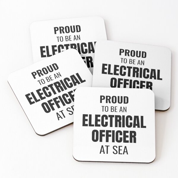 Item preview, Proud to be an Electrical Officer at Sea (Black) designed and sold by ShipCrewNation.