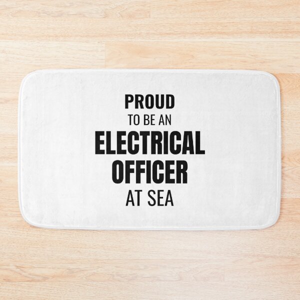 Item preview, Proud to be an Electrical Officer at Sea (Black) designed and sold by ShipCrewNation.