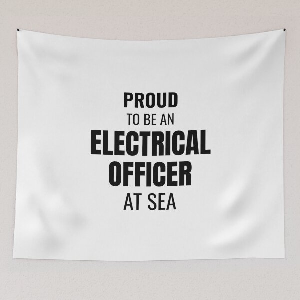 Item preview, Proud to be an Electrical Officer at Sea (Black) designed and sold by ShipCrewNation.
