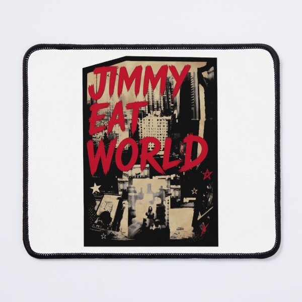 Item preview, Jimmy Eat World Red Grunge City Skyline designed and sold by IshTarltArt.