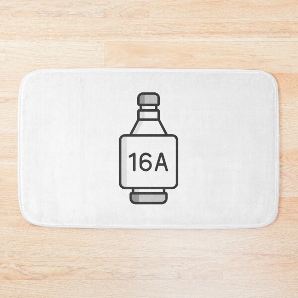 Item preview, 16A Electrical Fuse Safety Symbol designed and sold by VectorForge Studio.